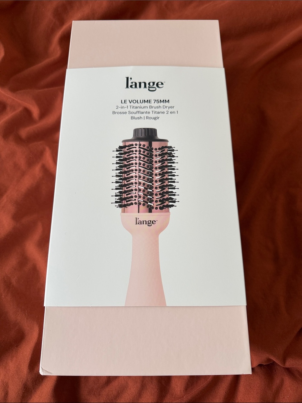 Lange Le Volume 75mm 2-in-1 Titanium Brush Dryer - Blush Pink
